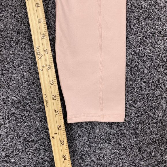Fabletics Powerhold Leggings PureLuxe Pink Crossover 7/8 w/Pockets Size XS - Picture 4 of 9